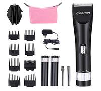 Tagliacapelli Topchances per uomo, rasoio ricaricabile per capelli calmo ricaricabile professionale ricaricabile per capelli, kit di taglio portatile(Nero)