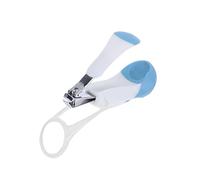Tagliacapelli Unghie per Ragazzo Ragazza con Lente D'ingrandimento 2x | Impugnatura Ergonomica, Plastica e Metallo, Colore Blu, per Lattanti e Infanti Colore Casuale