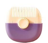 Tagliacapelli unisex 2 in 1 - Tagliacapelli a doppio lato e pettine per lo styling della frangia, strumento portatile per donne, ragazze e bambini (viola)