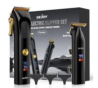 Tagliacapelli Uomo Professionale, Elettrico Taglio Capelli Taglierina Senza Fili Tagliacapelli Elettrico Regolabarba Uomo e Tagliabordi Kit