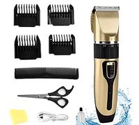 Tagliacapelli Uomo Professionale Rasoio Elettrico Kit di Taglio dei Capelli Ricaricabile per Tronchesine per Uomo, Macchinetta Capelli con 4 Pettini Regolabili, lama in Ceramica, Idea Regalo