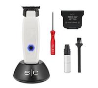 Tagliacapelli Uomo Professionale Stylecraft Saber Trimmer by Gamma Più, Regolabarba Uomo Motore Brushless, 180 Minuti di Autonomia Senza Fili, Lama Regolabile 0 Gap, Corpo in Metallo (Bianco)