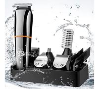 Tagliacapelli Uomo Professionale, Testa Baffi Naso Corpo Elettrico Barba Kit, USB Ricaricabile, Impermeabile, Regali per Uomo