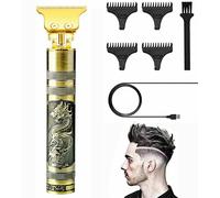 TAGLIACAPELLI UOMO RICARICA USB TAGLIA CAPELLI RASOIO ELETTRICO ORO BARBA UOMO