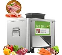Tagliacarne Commerciale 850W Elettrico In Acciaio Inossidabile Strisce Di Carne Cubi Dicer Affettatrice Di Verdure Spessore Della Lama Di 2.5-21mm Facoltativo Facile Da Pulire(3.5MM)