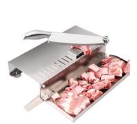 Tagliacarne manuale in acciaio inox, efficiente tritatutto per ossa e costole, per uso domestico e commerciale per affettare carni surgelate