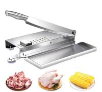 Tagliacarne, tagliacarne for Costine in Acciaio Inox, tagliacarne Manuale for Ossa, tagliacarne Multiuso, Adatto for Cucina, Carne congelata, Verdure, Ossa(L)