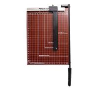 Tagliacarte con base in legno per cartoncino con blocco di sicurezza robusto e f