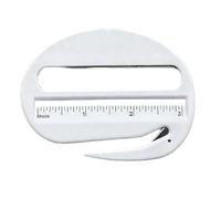 Tagliacarte portatile, con scala e lente d'ingrandimento, per casa, viaggi, dormitorio, lavoro, studio, scuola