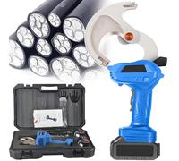 Tagliacavi a Batteria con Doppia Batteria - Tagliacavi Elettrico Idraulico per potatura di Cavi in Filo Metallico, Ingranaggi in Lega di Acciaio e Rotazione Automatica a cricchetto per Fili di Rame e