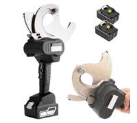 Tagliacavi A Cricchetto elettrico 18V senza fili, utensile per il taglio di cavi idraulici, gamma di taglio massima: 45/65/75 mm e spazzola di pulizia integrata, forbici a ingranaggi con 2 b