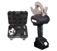 Tagliacavi elettrico a cricchetto, 18 V, utensile idraulico senza fili per cavi in rame e alluminio, portata massima di taglio 75 mm, include 2 batterie ricaricabili
