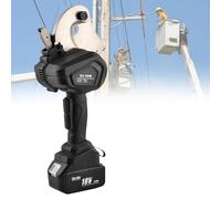 Tagliacavi Idraulico A Batteria Utensili elettrici, kit portatile per il taglio dei cavi, con valigetta e 2 batterie rimovibili, per lavori di costruzione elettrica.