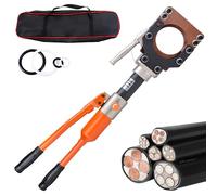 Tagliacavi idraulico manuale, utensile per il taglio di cavi per impieghi gravosi da 8T, utensile per il taglio di forbici idrauliche per cavi, per cavi per il taglio di cavi Cu/Al e corazzati 85mm
