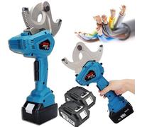 Tagliacavi idraulico professionale a batteria, tagliacavi elettrico a cricchetto 18V per cavo armato in alluminio rame da 50mm/65mm/75mm, utensile da taglio per cavi industriali con batteria 60cm