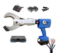 Tagliacavi idraulico - Strumento elettrico per rame/alluminio e cavo corazzato, capacità di taglio 65 mm, uso industriale e sul campo, 2 batterie rimovibili