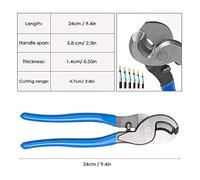 Tagliacavi metallici, HX-50B. Cavo della batteria Cavo Auguratore Attrezzo Filo Pinza a crimpatura Pinze a crimpatura a cricchetto for 6-50mm2 1-1 0AWG. Con taglierina(HJ-130)