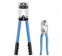 Tagliacavi metallici, HX-50B. Cavo della batteria Cavo Auguratore Attrezzo Filo Pinza a crimpatura Pinze a crimpatura a cricchetto for 6-50mm2 1-1 0AWG. Con taglierina(HJ-130 HX-50B)