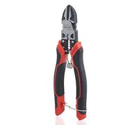 Tagliacavi, Pinze Laterali HOUSERAN con Spellafili e Crimpatrice, Tagliacavi Pesanti da 7-1/2 Pollici, a Molla con Blocco di Sicurezza, Pinze Diagonali 3-in-1 per Tagliare, Crimpare e Spellare