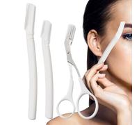 Tagliaciglia per Donne,Manuale di Precisione in Acciaio Inossidabile - Kit Depilatore Viso Per Uomo E Donna | per la Cura delle Sopracciglia Rasatura Quotidiana Viaggio Casa Esterno e Bagno