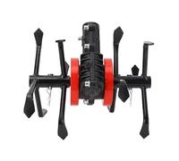 Tagliaerba a 6 denti con ruota per, testa per motozappatrice da giardino, accessorio per affinare il terreno e arare in profondità, mini motozappatrice con lama in lega a 9