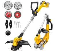 Tagliaerba a batteria compatibile con batteria Dewalt 20 V MAX, tagliaerba elettrico 5 in 1, senza spazzole, angolo di taglio pieghevole a 180°, angolo di taglio di 90°, per tagliare prato, giardino e