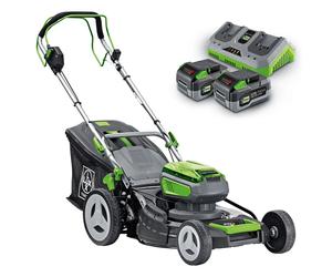 Tagliaerba a batteria LUX-TOOLS A-RM-2x20/46 da 20 V 4 ah L taglio 46 cm