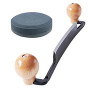 Tagliaerba a trazione diritta, strumento per rimuovere la corteccia, raschietto per legno a doppia maniglia per rimuovere la corteccia | Strumenti per la lavorazione del legno, raschietto per la