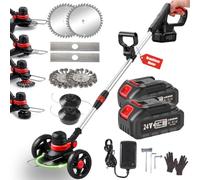 Tagliaerba con batteria per decespugliatore Makita, senza spazzole, diametro 30 cm, con spazzola per erbacce, coltello, ruote, dispositivo di rimozione delle erbacce da 160 cm, tagliaerba da giardino