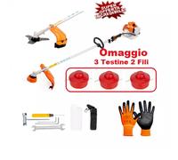Tagliaerba Decespugliatore 52cc 2 in 1 - Tagliabordi Giardinaggio