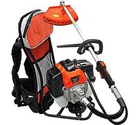 TAGLIAERBA DECESPUGLIATORE MOTORE a SCOPPIO 52cc a ZAINO A SPALLA GIARDINAGGIO, ALIMENTATO con CARBURANTE MISCELA 2%