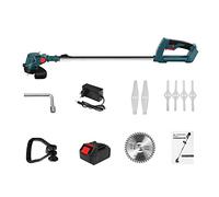 Tagliaerba Elettrico 21V 900W Tosaerba a Batteria Lunghezza Regolabile Taglierina Attrezzi da Giardino for Uso Domestico(C 1 Battery)