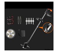 Tagliaerba Elettrico a Batteria 12V / 24V con 2xBatteria 800W Tosaerba Elettrico al Litio Erbacce Potenza Weeder Strumenti for potatura da Giardino(24v Black Type B)