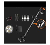 Tagliaerba Elettrico a Batteria 12V / 24V con 2xBatteria 800W Tosaerba Elettrico al Litio Erbacce Potenza Weeder Strumenti for potatura da Giardino(24v Black Type A)