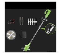 Tagliaerba elettrico a batteria 12V / 24V con 2xBatteria 800W Tosaerba elettrico al litio Erbacce Potenza Weeder Strumenti for potatura da giardino per giardino, prato(24v green Type A)