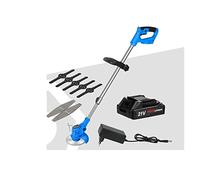 Tagliaerba elettrico a batteria 21V Tosaerba 6in Lama Taglierina batteria agli ioni di litio Potatura erbacce Sottobosco spinoso per giardino, prato(21V-Set1)