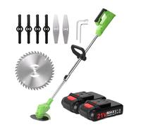 Tagliaerba Elettrico Batteria Agli Ioni Di Litio Ricaricabile Senza Fili Rilascio Automatico Macchina For La Rifinitura Domestica Giardino Leggero Buona Potenza(2battery)