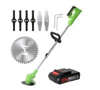Tagliaerba Elettrico Batteria Agli Ioni Di Litio Ricaricabile Senza Fili Rilascio Automatico Macchina For La Rifinitura Domestica Giardino Senza Sforzo Per I Lavori Di Taglio In Giardino(1battery)