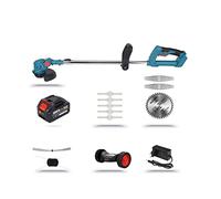 Tagliaerba elettrico da 1800 W Tosaerba a batteria Tagliasiepi Potatura elettrica da giardino portatile regolabile per giardino, prato(1 battery set)