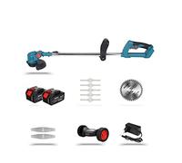 Tagliaerba Elettrico da 1800 W Tosaerba a Batteria Tagliasiepi Potatura elettrica da Giardino Portatile Regolabile(with 2 Battery Set)