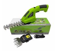 TAGLIAERBA ELETTRICO FORBICE A BATTERIA 2LAME TAGLIASIEPI CESOIE SFOLTIRAMI ERBA