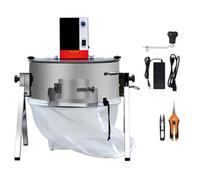 Tagliaerba elettrico/manuale automatico for foglie bagnate asciutte da 16/19", macchina for tagliare i germogli,mietitrice for foglie con parte superiore in plastica trasparente(19in,Manual+Electric)
