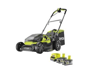 TAGLIAERBA IBRIDO BATTERIA ED ELETTRICO RYOBI "RY18LMH37A-250" TAGLIO 37CM 36...