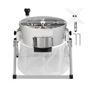 Tagliafoglie manuale da 16 pollici con lame affilate in acciaio inossidabile, scatola ingranaggi in metallo solido e potatrice manuale for foglie di erbe aromatiche