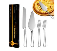 Tagliaformaggi per Cucina,Utensili da Cucina con Impugnatura Ergonomica - Forchettine per Dolci | Spatola per Formaggi Taglia Torte Pasticceria Completo Matrimoni Feste Battesimi Romantiche Eve