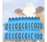 Tagliande auricolari numerate per bestiame Etichetta auricolare di identificazione del bestiame multicolore, taglie multiple 401-500