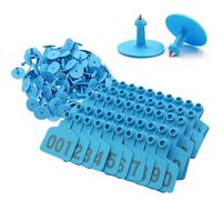 Tagliande auricolari numerate per bestiame Marchi auricolari in plastica for identificazione del bestiame multicolore numerati 001-1000 for animali da fattoria