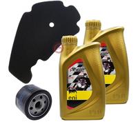 TAGLIANDO 2L ENI i-RIDE 5w40 FILTRO ARIA OLIO PIAGGIO X9 EVOLUTION 500 2004/2006