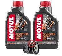 TAGLIANDO 2Lt OLIO MOTUL 5w40 + FILTRO GILERA NEXUS 125 2007-2008