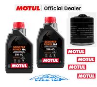 TAGLIANDO 2Lt OLIO MOTUL 5w40 + FILTRO PIAGGIO BEVERLY TOURER 125 2008-2011